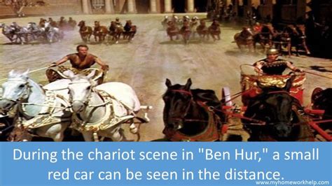 ben hur chariot race scene red car